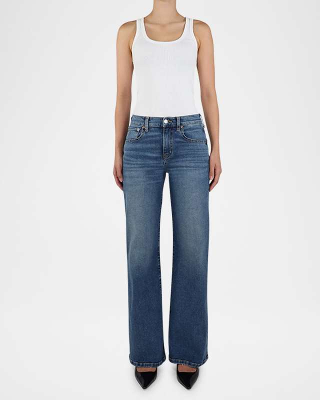 Romi Mid-Rise Wide-Leg Jeans
